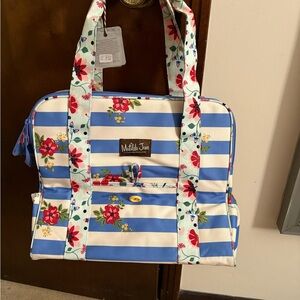 Matilda Jane Floral Striped Baby Bag